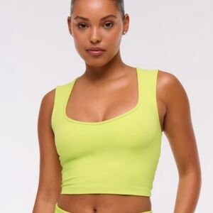 Active by Abercrombie YPB studioFLEX Portrait Tank SZ Small in Lime